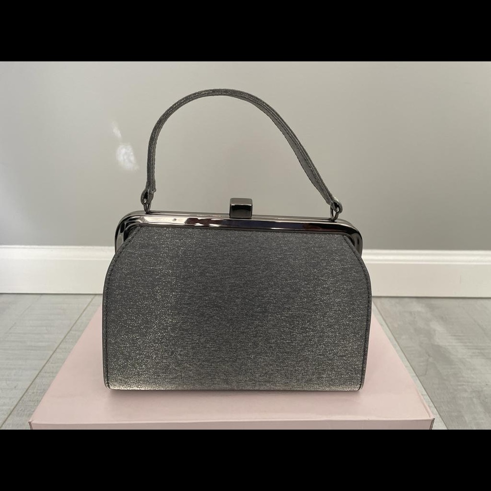 Grey Silver Cute Purse Bag Clutch